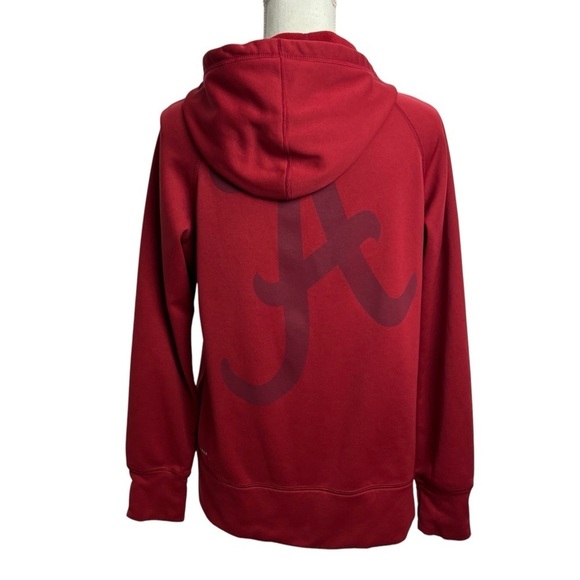 Nike Therma-Fit Women’s Alabama Hoodie Sweatshirt Sz Large Red Pockets Full Zip - Picture 5 of 12